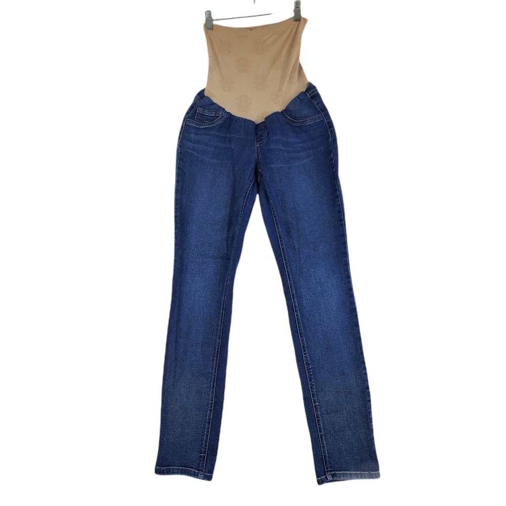 JESSICA SIMPSON Skinny Maternity Jeans Blue Sz Medium (8-10)